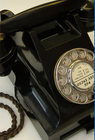Contact page Main image, Old fashioned telephone